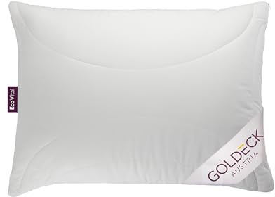 Goldeck Austria ECO Vital G-LOFT® Kopfkissen – Höhenverstellbar, 95°C Waschbar & Atmungsaktiv – Ergonomisch & Allergikerfreundlich (60x80 cm)