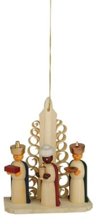 Rudolphs Schatzkiste Christbaumschmuck Heilige DREI Könige bunt Höhe=10cm NEU Holzfigur Weihnachtsfigur Miniatur Heilige Familie Christbaum Christbaumschmuck Weihnachten Baumschmuck Holzschmuck Holz
