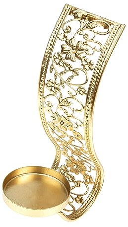 MAGICLULU Hohlwand Kerzenhalter Metall Wandkerzenleuchter Für Wohnzimmer Party Dekor Mit Elegantem Design