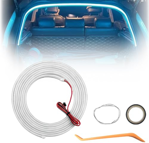 Dynamic Flowing Car Trunk Light Strip, LED-Lichtstreifen für LKW, Auto-Kofferraum Lichtstreifen für Auto Kofferraum Innenbeleuchtung Dekoration (Blau, Half Circle 2m)