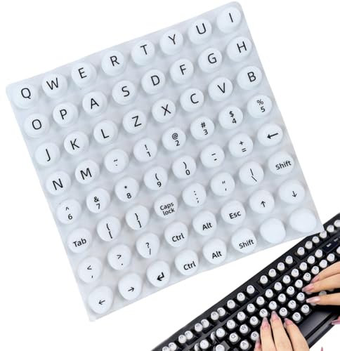 Blasen Aufkleber Für Tastaturen,Abdeckung Für Lange Nägel Mit Buchstaben - rutschfeste Schreibhilfe Als Bürozubehör Zum Schutz Für Computer Sprachlernen Zuhause