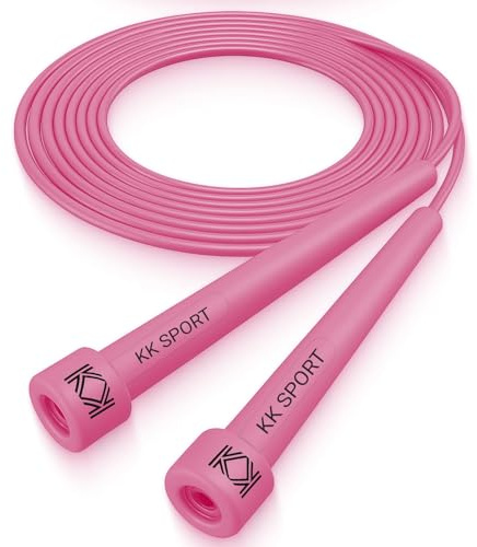 KK Skipping Rope PVC– Jump Rope Lightweight, Durable & Adjustable for All Fitness Levels – Ideal for Home Workouts, Boxing, Cardio & Weight Loss
