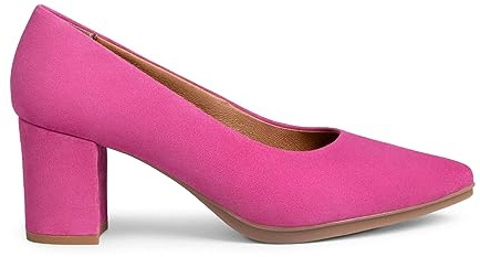 miMaO Zapatos Fucsia de Mujer cómodos tacón Medio Ante, EU 36