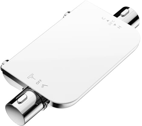 Cobbe Barre de Mélange Thermostatique pour Douche, Commutation de Sortie d'Eau à Double Fonction, Vanne Murale Thermostatique Anti-Brûlure 38℃ (Blanc)