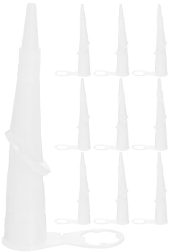 ARTIBETTER 10 pezzi Punte Silicone Flessibili per Sigillatura Angolari e Spazi Stretti Beccuccio Rotante per Bagno Cucina e Te Strumento Professionale per Sigillanti