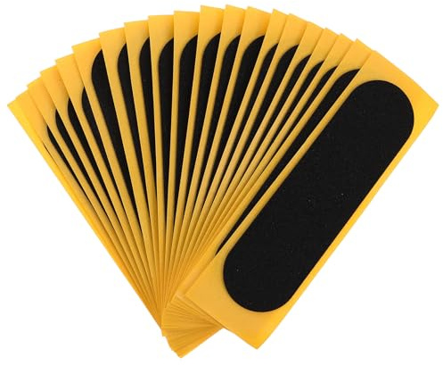 POPETPOP 20 Stück Schaumstoff Griffband für Fingerboard Rutschfestes Vorgeschnittenes Grip Tape 11,4 X 3cm Selbstklebend für Finger Skateboard Tricks und Deck Upgrade