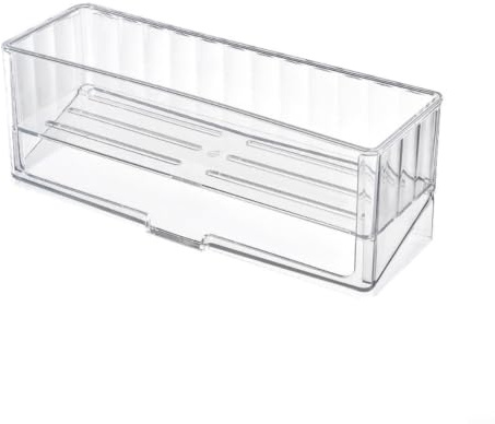 Zeroupshop ??tagère de Robinet pour évier 28.5x9x10cm Gain de Place | Organisateur de Salle de Bain avec Support de Drainage, Rangement Gain de Place pour éponges et , Acrylique Transparent