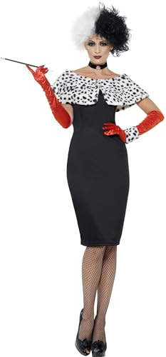 Smiffys 32806M Déguisement - Femme - Madame Enfer, Noir, Taille M Halloween