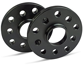 SCC Spurverbreiterung 12206W - schwarz eloxiert - LK: 100/4+114,3/4 NLB: 60,1 - 15mm - 2 Stück