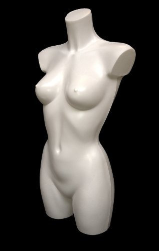 White Female Sportswear Mannequin Display Bust for Lingerie Swimwear Fashion and Shopfittings