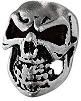 NKlaus SET 2x Bartperle JACK Totenkopf 925 Sterlingsilber Silber Lockenperle 40497