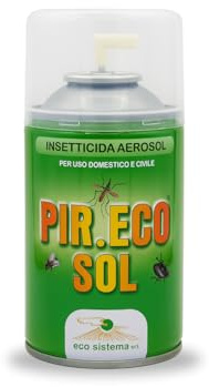 Palucart 1 Insetticida mosche zanzare insetti volanti insetti striscianti uso domestico 250 ml a base di Piretro naturale sinergizzato con Piperonil Butossido - F