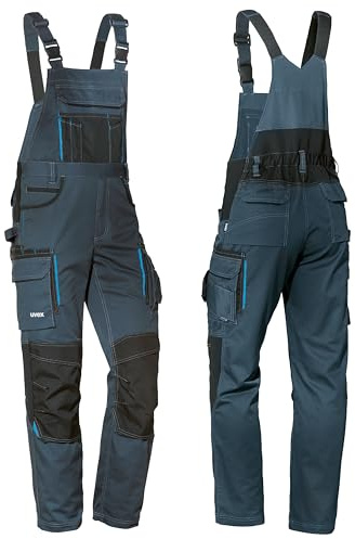 Uvex Tune-up Lange Herren-Arbeitshose - Lange Latzhose mit Knietaschen - Premium Latzhosen