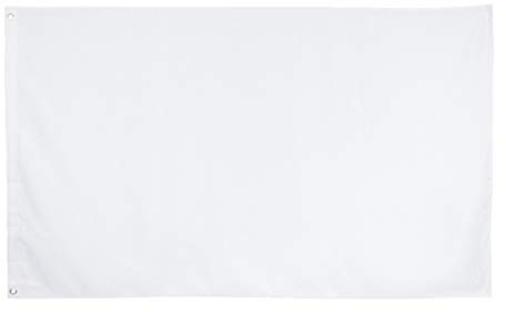 NUOBESTY Einfache Weiße Fahnen Polyester Polyester Feste Weiße Fahne DIY Leere Banner Party Dekoration 90X150cm