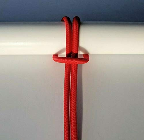 Generic GUMMISEIL Expanderseil Planenseil elastisches Seil ø 5 mm 100 M rot