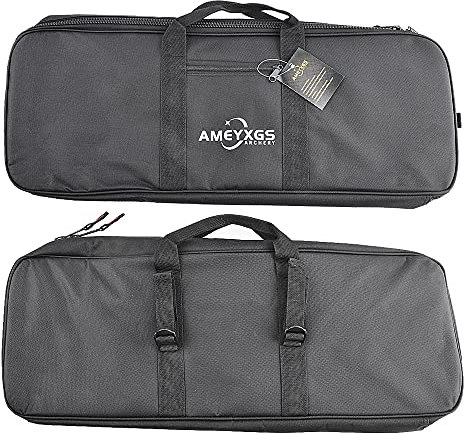 SHARROW Bogenschießen Takedown Recurve Bogen Tasche Bogentasche Bogenkoffer Tragetasche Tragbar Tasche für Recurvebogen Jagdzubehör (Schwarz)