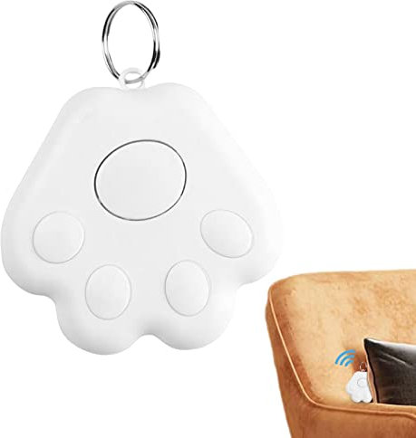 AALLYN Localizzatore di Animali Domestici - Cerca Oggetti a Forma di Simpatico Artiglio di Gatto,Localizzatore di App Senza canone mensile, cercatori di Chiavi Tracker, dispositivi di localizzazione