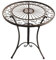 Dehner Mesa de jardín Antigua para balcón, Resistente a la Intemperie, para Interior y Exterior, Aprox. 61 cm de diámetro, 72 cm de Altura, Hierro, marrón Oscuro