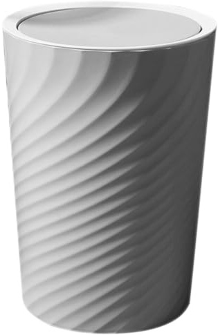 Luxshiny Corbeille à Papier Design Moderne Avec Couvercle Basculant Poubelle Plastique Pour Bureau Cuisine Salle De Bain Pratique Et Hygiénique
