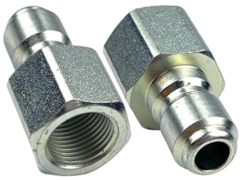 M&M Smartek Schnellkupplung Stecker 3/8 auf 3/8 IG | Messing-Hochdruckadapter für Schnellwechselsysteme, Lanzen, Pistolen, Schläuche und Zubehör