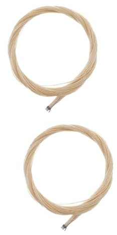 BESTonZON 2st Geigenbogenhaare Erhu Pferdehaar Rosshaar Für Bassbogen Rosshaar Für Violine Bassbogen Pferdehaar Rosshaar Für Bratsche Cello Pferdehaar Rosshaar Für Erhu Pferdeschwanz