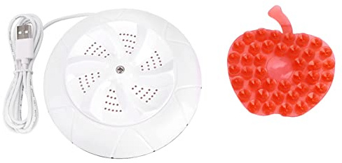 Mini Lavatrice Portatile Ad Ultrasuoni per Uso Domestico, Piccola Lavatrice (Bianco)