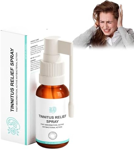 Tinnitus Relief Spray, 30ml Tinnitus Relief for Ringing Ears, Portable Tinnitus Relief Ear Spray, Natural Ingredients Quick Relief of Discomfort, Ear Spray for Tinnitus Treatments (1pcs)