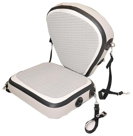 Aufblasbarer Bootssitz, wasserdicht, verstellbar, Paddelboard-Sitz, verschleißfester Kajaksitz mit Rückenstütze, perfekte Mehrzweck-Sitzgelegenheit, perfekt für Kajaks und Kanus