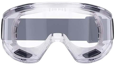 Anti-Fog Safety Goggles | Anti-Scratch Clear Safety Glasses, Eye Protection Goggles Ideal for DIY work, Sanding, Dust, Woodworking, Construction, Chemistry.