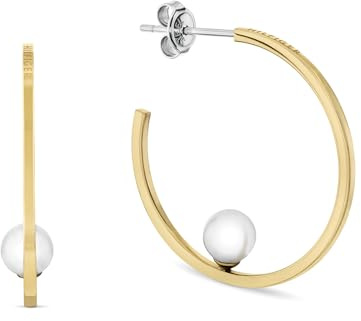 Tommy Hilfiger Jewelry Armband mit Schmuckperlen oder Creolen für Damen in Gelbgold mit Glasperlen