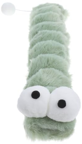 iplusmile Peluche Chat Interactive à l'herbe à Chat en Peluche Douce Coussin Long Stimulant pour Jeux D'intérieur Adultes