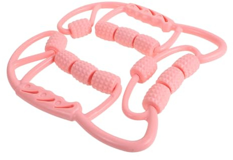 SUPVOX Beinmuskelrolle aus Pp mit 12 Rollen Lila Tragbar für Tiefengewebige Massage Wadenmassage und Indoor Sport Geeignet für Yoga und Fitnessroutinen