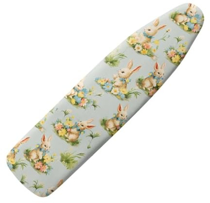 Housse Table à Repasser 140x55 Animaux Mignons Taille Universelle, avec Rembourrage, Cordon de Serrage, résistant aux brûlures et à la saleté, Durable et Facile à Installer