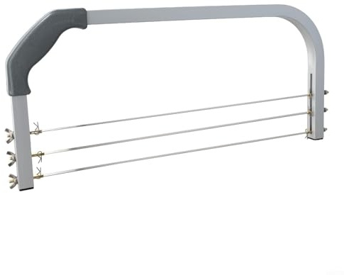 RichVibe 3 Blade Cake Cutter Leveller with Adjustable Cutting Wires Measuring Guide Comfort Grip Handle Cake Decorating Tool
