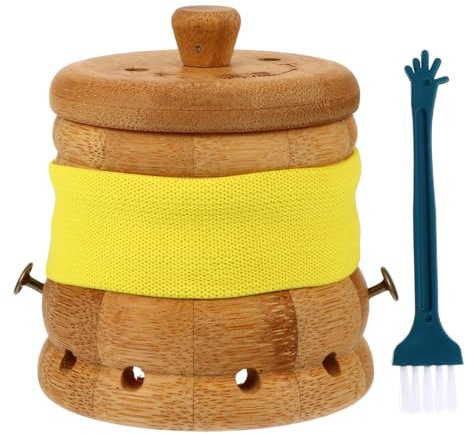 ORFOFE Moxibustion Pot aus Naturholz mit Edelstahl-innentank Einstellbarer Temperatur Hands-armband Tragbar für Körperpflege und Moxibustion-therapie zu Hause Salon