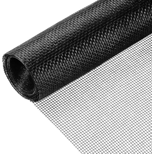 DIKER Mosquiteras para Ventanas 100x200cm, Mosquitera de Fibra de Vidrio, Tela Mosquitera por Metros, Malla Universal Recortable a Medida para Puertas y Ventanas (Negro)