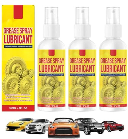Anti-Rust Lubricant Spray and Rust Remover, Multi-functional Quick-Acting Rust Removal Spray, Metal Rust Remover Polishing Spray, Rust Stain Remover Spray for Metal, Vehicles, Tools, Chains (3pcs)