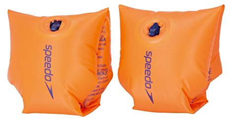 Speedo Unisex Junior uppblåsbart Armband, Orange, 6-12 år