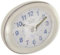 Trevi SL 3052 Quartz table clock Ovalado Color blanco - relojes de mesa (96 mm, 48 mm, 78 mm, Analógico, Azul, AA)