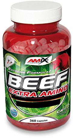 AMIX - Bcaa Beff Extra Amino en 360 Cápsulas - Favorece la Recuperación Muscular y Ayuda a Definir los Músculos - Suplemento Alimenticio Natural - Aporta Aminoácidos Esenciales