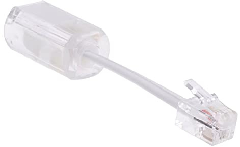 1 x Telephone Cord Detangler, Anti-Tangle Telephone Handset Cable 360 Degree Rotating Landline Swivel Cord Untangler Clear