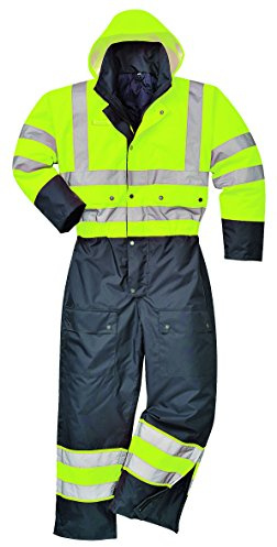 Portwest Herren S485 Kontrastierender Overall. Gefüttert (1er Pack)