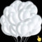 Globos luminosos con luz LED multicolor, decoración para bodas, 20 unidades más de 24 horas, 30 cm, fiestas infantiles, decoración de cumpleaños (blanco con interruptor)