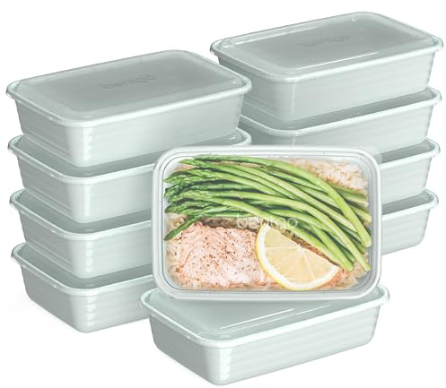 Bentgo Prep Meal Prep Containers with Lids, 20 Piece, PFAS & BPA-Free