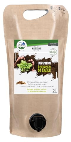 TERRA NOSTRA - Infusion D'Ecorces de Saule - Pouch 2L - Produits Naturels -Préparation Traditionnelle - Utilisable en Agriculture Biologique - Fabriqué en France