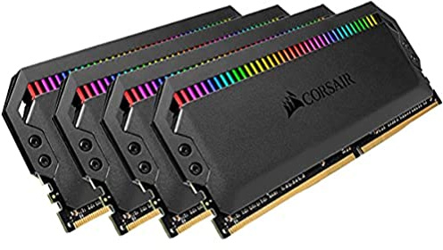 CORSAIR Dominator Platinum RGB 64GB (4x16GB) DDR4 3200 (PC4-28800) C16 1.35V Módulos de Memoria de Alto Rendimiento, Negro