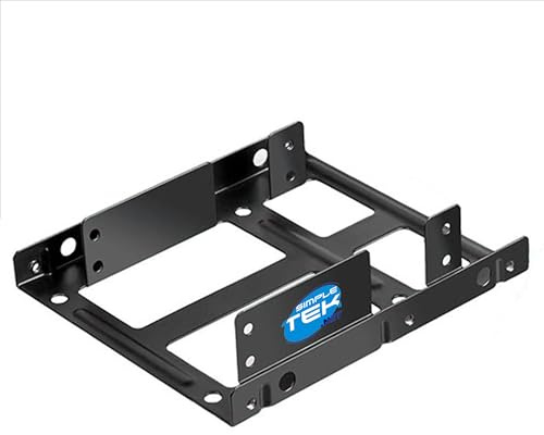 Caddy SSD SATA HDD Mount Bracket Universal Disc Frame Adapter Bracket 3.5 to 2.5 Hard Drive Dock Complete Set Screws and Cables for Computer Desktop Computer/Server