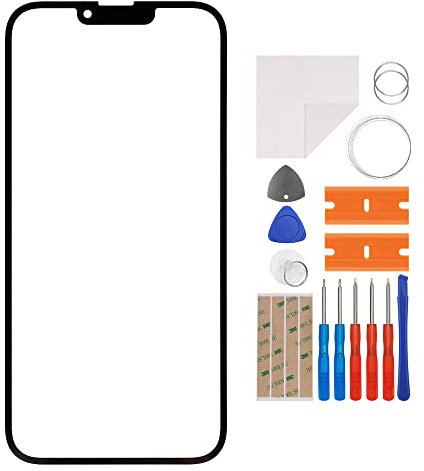 E-yiiviil Front Glass Outer Screen Lens Replacement Compatible with iPhone 13 Pro Max 6.7 inch with Tools