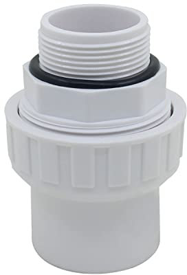 Bocchettone misto unione raccordi tubo pvc rigido ad incollaggio filetto maschio pompa filtro sabbia piscina manicotto o ring