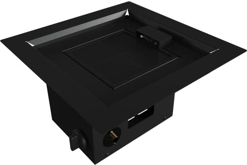 KRATKI Gas Terrassenheizer AQF 13 kW G30/50mbar schwarz Heizstrahler | Gasheizer für Terrasse und Garten, Gehäuse aus Stahl, 20 x 39,5 cm
